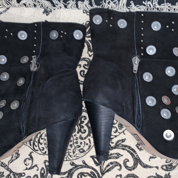 Suede Studded Booties - Picture 7 of 7